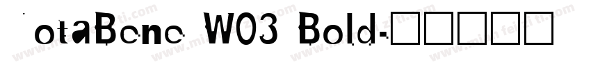 NotaBene W03 Bold字体转换